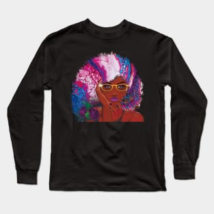 Galaxy Girl Rose Long Sleeve T-Shirt